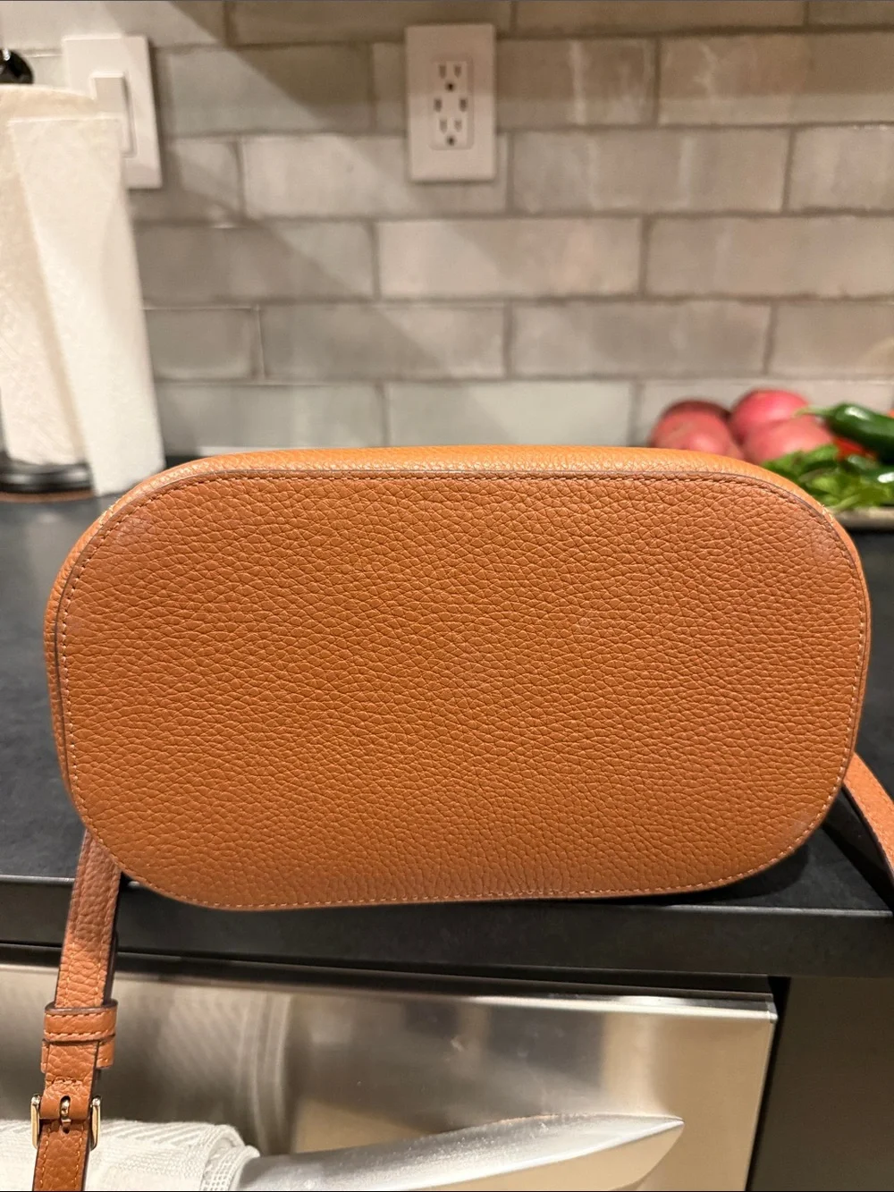 kate spade Lena Bucket Bag in warm gingerbread